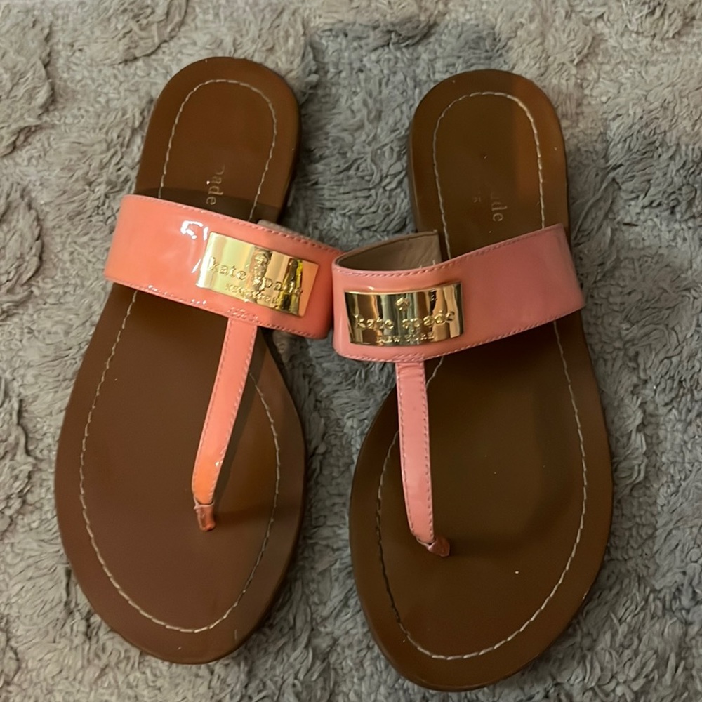 KATE SPADE PINK THONG SANDALS